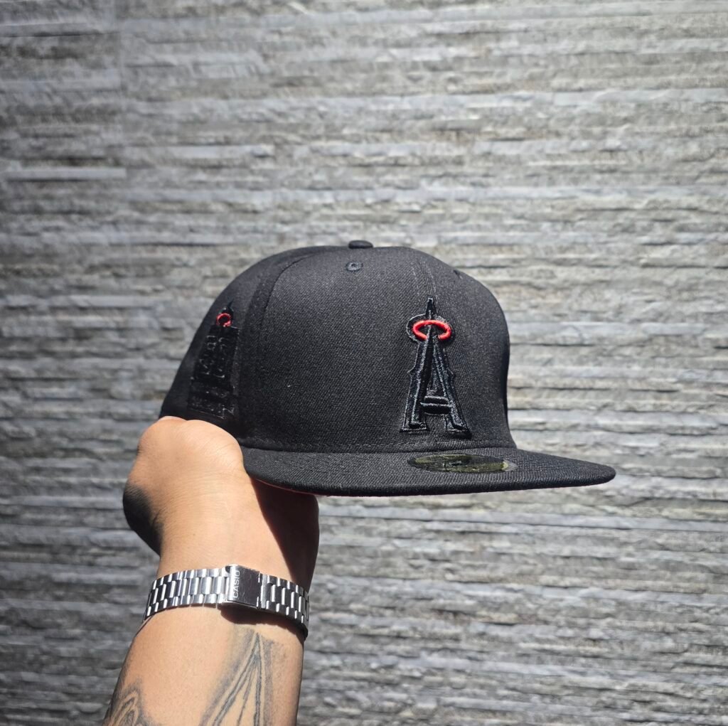 Gorra New Era – Los Ángeles Angels  (Negro & Rojo)