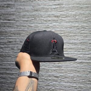 Gorra New Era – Los Ángeles Angels  (Negro & Rojo)