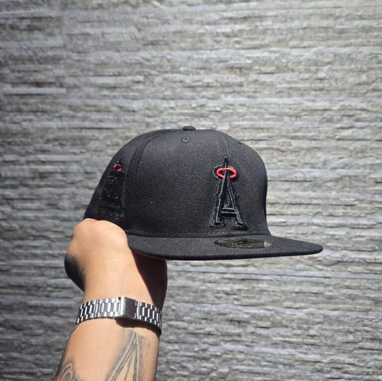 Gorra New Era – Los Ángeles Angels  (Negro & Rojo)