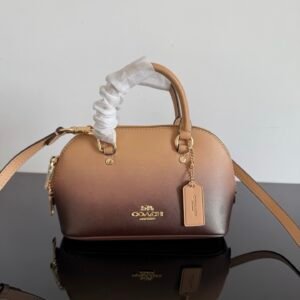 Bolsa Coach –  Lara Mini Satchel (Café Descolorado)