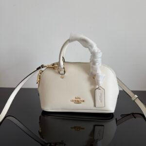 Bolsa Coach –  Lara Mini Satchel (Blanca)