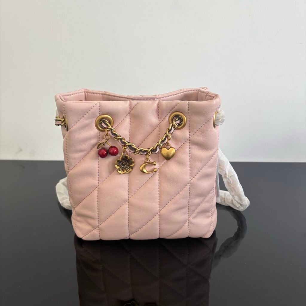 Bolsa Coach –  Jade Drawstring (Rosa)