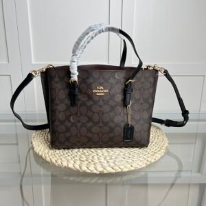Bolsa Coach –   Mollie Tote 25 (Cafe oscura)
