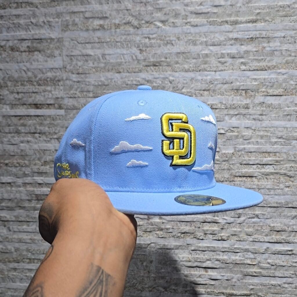 Gorra New Era – San Diego Padres MLB Simpsons Clouds (Azul Cielo)