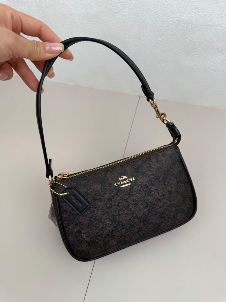Bolsa Coach –   Coach Plaza Bag (Cafe oscura)